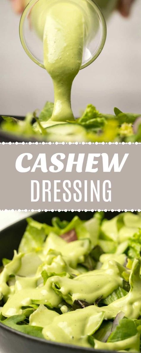 Vegan Cashew Salad Dressing, Cashew Salad Dressing, Vegan Dressing Recipes, Cashew Salad, Salad Recipes Healthy, Vegan Salad Dressing Recipes, Dressings Recipes, Cashew Dressing, Recipes For Easter