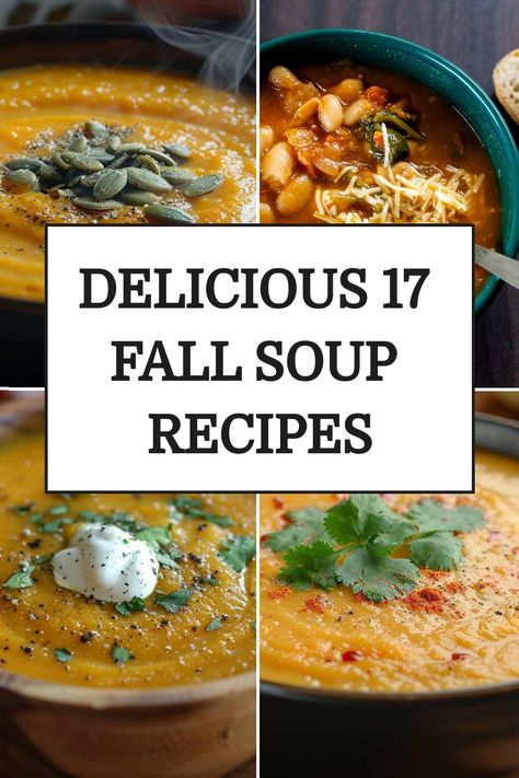 As the days grow shorter and the air crisper, there’s nothing quite like a warm bowl of soup to bring comfort and joy. Whether you’re seeking cozy classics or innovative flavors, these 17 fall soup recipes are sure to satisfy your cravings and warm your soul. Let’s dive into delicious… Types Of Soup, Vegetarian Lentil Soup, Pot Recipes Healthy, Easy Peasy Recipes, Fall Soup, Fall Soup Recipes, Easy Banana Bread Recipe, Barley Soup, Wild Rice Soup