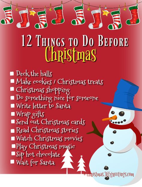 100 Things To Do Before Christmas - Christmas Celebration - All about Christmas Things To Do Before Christmas, Things To Do For Christmas, Celebration Gifts, Christmas Things To Do, All About Christmas, Christmas To Do List, Quotes Friends, Love Anniversary Quotes, Christmas Gift List