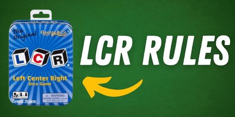 How to Play Left Right Center (LCR)? Rules & Strategies - Bar Games 101 Left Right Center Game Rules, Left Right Center Game, Left Center Right Dice Game, Dice Game Rules, Dot Symbol, Left Right Center, Bar Games, Thanksgiving Games, Casino Chips