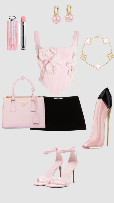 #pink#outfit#outfitinspo #dior#vancleef Elegant Outfit Classy, Preformance Outfits, Dolce E Gabbana, Cute Everyday Outfits, Baddie Outfits Casual, Fancy Outfits, Everyday Dresses, Pink Outfit, Girly Outfits