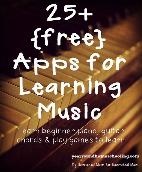 25+ free Apps for Learning Music - http://www.yearroundhomeschooling.com/25-free-apps-learning-music/ Apps For Learning, Learning Music, Homeschool Music, Learn Violin, Didgeridoo, Music Ed, Learning Apps, Music Technology, Piano Teaching