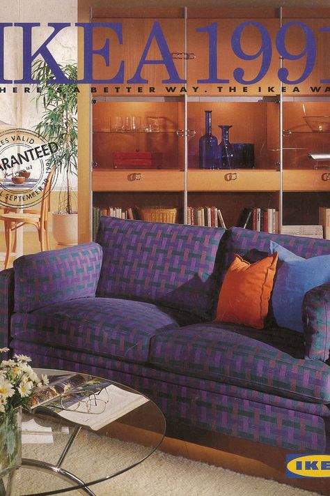 Every single Ikea catalogue cover from the 90s – Vogue Australia Retro 80s Bedroom, 90s Furniture, 90s Interior Design, Korean Interior Design, 80s Bedroom Aesthetic Grunge, 80s Bedroom Ideas, 80s Bedroom Furniture, 80s Bedroom Decor, Catalogue Cover