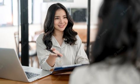 Premium Photo | Young beautiful asian woman doing a job interview Corporate Photo, Amazon Private Label, Hr Interview, Accounting Firm, Real Estate Marketing Design, Pop Art Girl, Accounting Services, Public Speaking, Young And Beautiful