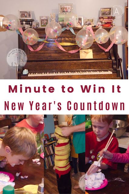 New Years Eve Minute To Win It, Minute To Win It New Years Eve Games, New Years Eve Crafts, Nye Kids, Nye Ideas, New Years With Kids, Countdown For Kids, Teen Activities, Nye 2023