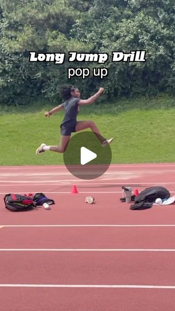 Olivia Henry on Instagram: "June 29, 2023 - Long Jump Drill: 5 steps, pop up, 3 steps, pop up, 3 steps, pop up, 5 steps, jump.  #canada #longjump #longjumper #longjumptakeoff #takeoff #popup #popups #longjumppopup #longjumppopups #longjumpdrill #longjumpdrills #longjumpchallenge #jumperlife #trackandfield #fieldandtrack #track #trackstar #featured #feature #featureme #reels #reelsinstagram #instagramreels #trend #trending #viral #explore #explorepage" How To Do Long Jump, Long Jump Drills, Long Jump Videos, Long Jump Exercises, Track Long Jump, Track Tips, Long Jumpers, Long Jump, Track And Field