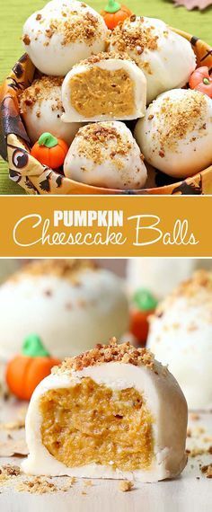 Pumpkin Cheesecake Balls, Pumpkin And Cream Cheese, Desserts Nutella, Cheesecake Balls, Smores Dessert, Seasonal Baking, Coconut Dessert, Chocolate Graham Crackers, Brownie Desserts