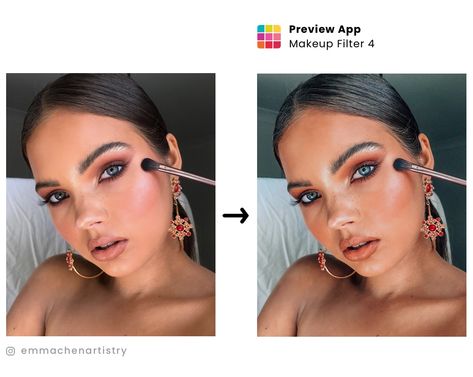 Best Presets for Makeup Artists (ONE-CLICK filters). Beautiful for flowing skin, to keep your makeup photos look natural and true to color.  #instagramtips #makeup #filters #presets #previewapp #instagramfilters Everyday Schedule, Preview Instagram, Makeup Filter, Editing Hacks, Filters Instagram, Instagram Tips And Tricks, Instagram Feed Planner, Instagram For Business, Makeup Photos