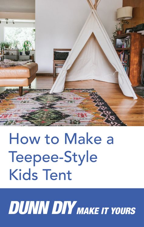 Diy Tp Tent For Kids, Diy Tent Indoor, How To Make A Tent, Diy Canvas Tent, Tp Tent, Play Tent Diy, Diy Bed Tent, Diy Teepee Tent, Diy Kids Tent