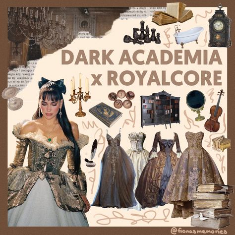 Royal Dark Academia Outfit, Dark Royalcore Aesthetic Outfits, Dark Academia Dress Royal, Royal Core Outfits Modern, Dark Royalcore Outfits, Dark Academia Royale High Outfits, Royal Academia Outfits, Royal Core Aesthetic Outfits, Royal Core Outfits