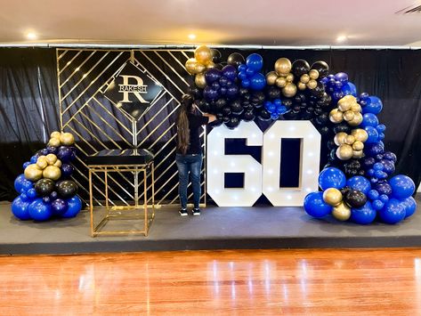 60th Birthday 60th Birthday For Men, 60th Birthday Ideas For Dad, 60th Birthday Decorations, Man Party, 60th Birthday Party, Backdrop Design, Bday Ideas, Dad Birthday, 60th Birthday