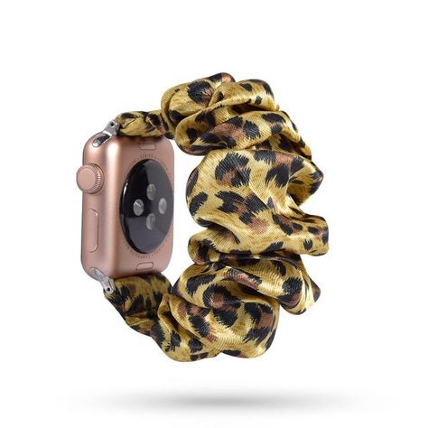 Apple watch accessories - Stretchable Scrunchie Watch Band for Apple Watch - 14.99 -  #Applewatchaccessories #Applewatchband Scrunchie Watch Band, Scrunchie Watch, Apple Watch Series 7, Apple Watch 42mm, New Apple Watch, Spots Pattern, Apple Watch 38mm, 38mm Apple Watch Band, Color Bands