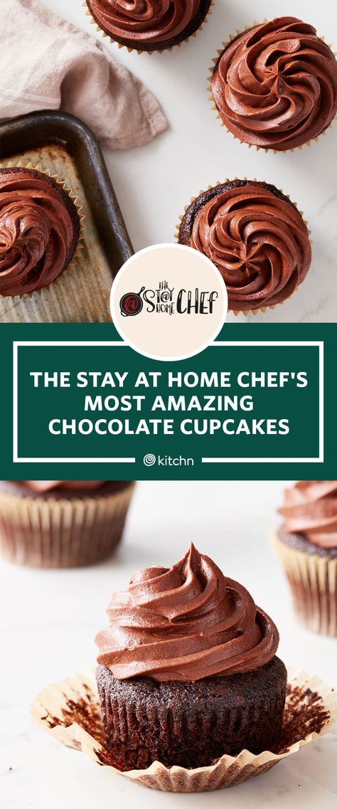 I Tried The Stay at Home Chef's Most Amazing Chocolate Cupcake Recipe | Kitchn The Stay At Home Chef, Chocolate Cupcake Recipe, Best Chocolate Cupcakes, Stay At Home Chef, Cupcake Mix, Cupcake Recipes Chocolate, Cooking Chocolate, Cupcake Recipe, Sweet Recipes Desserts