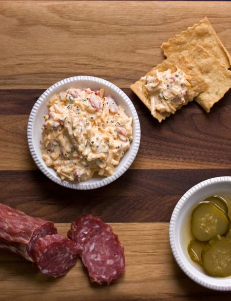 Tupelo Honey Café’s Pimento Cheese Recipe – Garden & Gun Pimento Cheese Recipe, Honey Cafe, Awesome Appetizers, Pimento Cheese Recipes, Pimiento Cheese, Tupelo Honey, Sweet Dips, Southern Cuisine, Pimento Cheese