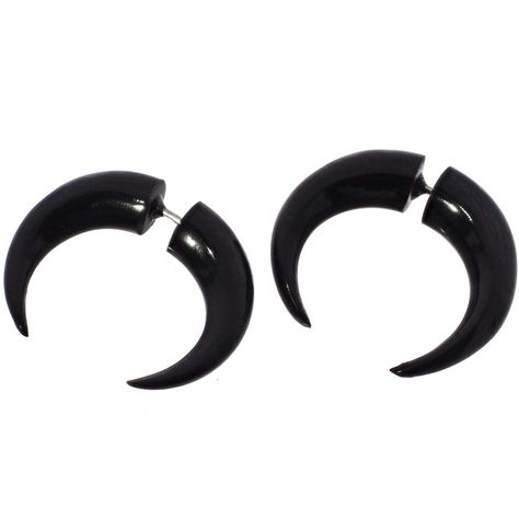 PRICES MAY VARY. 21x25mm(13/16x1") 1gram/ea Cow horn Surgical steel post Genuine hand carving Stunning handmade pair of fake gauge earrings. These earrings are crafted from buffalo horn, buffed to a high gloss. Each piece is meticulously hand carved to incredible detail on both sides. Earrings For Men, Mod Jewelry, Fake Gauge Earrings, Fake Gauges, Fake Nose, Cow Horns, Fake Piercing, Gauged Earrings, Jewelry Accessories Ideas