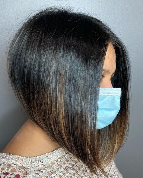 50 Inverted Bob Haircuts Women Are Asking For in 2024 - Hair Adviser Long Inverted Bob Shoulder Length, Inverted Bob Curly Hair, Long A Line Bob, Long Aline Bob, Aline Bob Haircuts, Inverted Bob With Layers, Assymetrical Bob, Wavy Inverted Bob, Inverted Bob Short