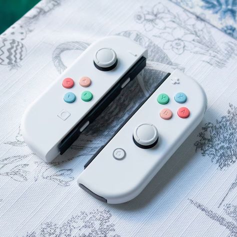 Pastel SNES Custom Joycons Nintendo Switch Joy-con Controller - Etsy UK Custom Nintendo Switch Joy Cons, Nintendo Joycons, Custom Joycons, White Nintendo Switch, Joy Game, Classic Nintendo, Nintendo Controller, White Shells, Nintendo Switch Case