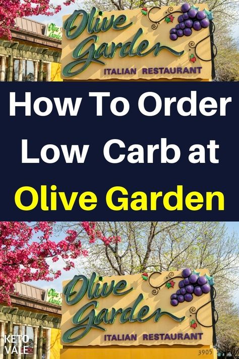 Keto Diet Restaurant Guide: How To Order Low Carb at Olive Garden via @ketovale Keto At Olive Garden, Keto Restaurant Options, Keto Olive Garden, Olive Garden Keto Options, Restaurant Keto Options, Low Carb Restaurant Options, Keto Olive Garden Salad Dressing, Low Carb At Restaurants, Low Carb Options