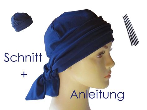 Nähanleitg. Accessoires - Schnitt + Anleitung Band-Mütze für Alopecia, Chemo - ein Designerstück von lunicum10 bei DaWanda Pattern Baldness, Male Pattern Baldness, Sewing Hats, Lost Hair, Head Covering, About Hair, Human Body, Winter Hats, Human