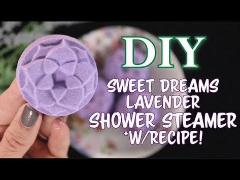 DIY Lavender Shower Steamer | Shower Steamers with Recipe | How To Make Shower Fizzies | Shower Bomb - YouTube Bath Steamers, Shower Steamers Diy, Shower Bomb, Shower Fizzies, Diy Dolls Making, Lavender And Vanilla, Hair Accessories Diy, Diy Lavender, Hair Bows Diy