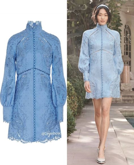 Zimmerman Blue Dress, Zimmerman Dress Long, Zimmerman Lace Dress, Zimmerman Dress Outfit, Zimmerman Dresses, Zimmerman Dress, Balmain Dress, Kaftan Designs, Corporate Dress