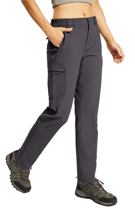 PRICES MAY VARY. 88% Nylon, 12% Spandex Imported Haimont Water Resistant Pants for Women are Perfect for hiking, climbing, mountaineering, backpacking, camping and daily wear Fast Dry Hiking Pants: Haimont women travel hiking pants are made of 88% nylon and 12% spandex, quick drying, ripstop, and lightweight. The fabric is treated with durable water repellent to resist rain and stains effectively. Flexible & Comfort: 4-Way stretchy performance delivers flexibility for dynamic activity. Gusseted Travel Pants Women, Hiking Cargo Pants, Ripstop Pants, Backpacking Camping, Quick Dry Pants, Travel Pants, Hiking Pants, Hiking Women, Casual Design