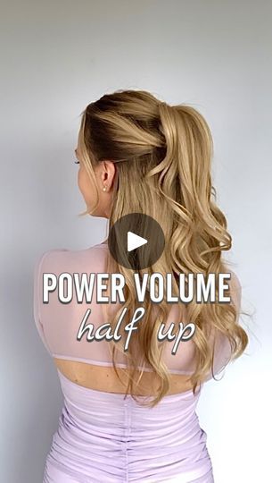 11K views · 931 reactions | You can create so much volume with⬇️

With TWO ponytails. 

💕 The pulled through ponytail has great volume thanks to the great hold of the upper ponytail. The side section of hair also has a wonderful structure. This half up ponytail is one of my favorite hairstyles.

What do YOU say? 
Please write in the comment. Thank you! 

If you like my tips. Don’t forget to save for later and follow for more ☀️
.
.
.
#halfuphalfdown #hairstyle #hairstyles #easyhair #ponytail #ponytails #volumehair #easyhairstyle | Claudia | Hairstyles | Cloudy June · Sad Girl Era Ponytail For Round Face, Cloudy June, Half Up Ponytail, Up Ponytail, Light Purple Nails, Hair Styles Wedding, Two Ponytails, Half Ponytail, Say Please