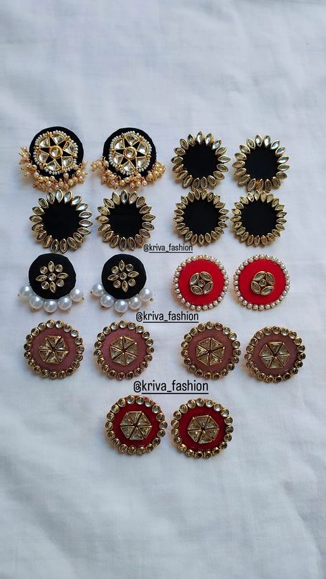 Dm for order Thread Earrings Handmade, Diy Jhumka, Diy Kundan Jewellery, Silk Thread Earrings Designs, Diy Earrings Materials, Flower Jewelry Designs, Diy Jewelry Set, Silk Thread Earrings, Diy Earrings Easy