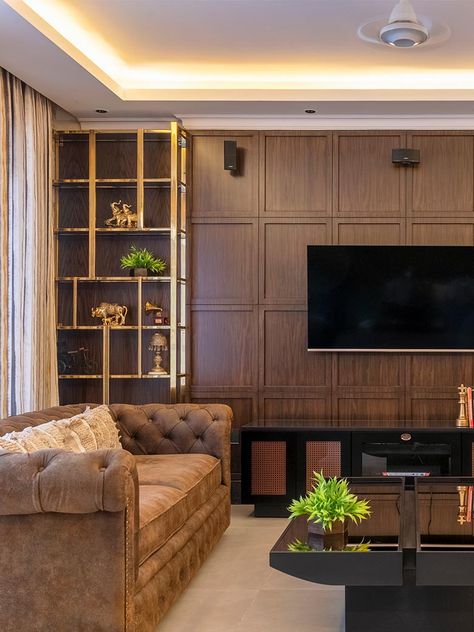 15 Interior Decoration Ideas for a Beautiful Home | Goodhomes.co.in Traditional Living Room Tv Wall, Traditional Indian Tv Unit Design, Indian Tv Unit Design, Traditional Tv Unit, Interior Ads, Classic Tv Wall, Concept Sheet, Living Room Indian, Interior Decoration Ideas