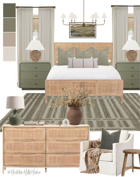 Mixing Woods In Bedroom, Mixing Wood Tones Bedroom, Modern Transitional Bedroom, Striped Dining Chairs, Modern Organic Bedroom, Transitional Decor Bedroom, Italian Bed, Neutral Bedroom Decor, Neutral Bedrooms