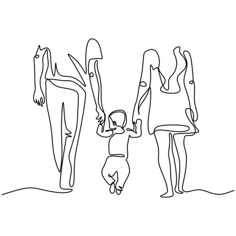 Staying Present, Vector Illustration People, Silhouette Sketch, Drawing Png, Person Drawing, Single Line Drawing, Black And White Sketches, Mindful Parenting, Continuous Line Drawing