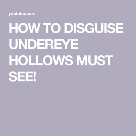 HOW TO DISGUISE UNDEREYE HOLLOWS MUST SEE! Eye Hollows, Under Eye Hollows, Hollow Eyes, Eyes Aesthetic, Under Eyes, Over 60, Makeup Products, Over 50, The Creator