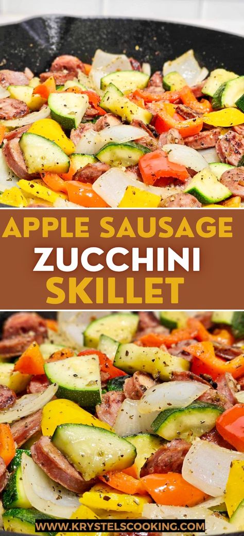 Welcome to my delicious journey, where every meal is a masterpiece. Our Apple Sausage and Zucchini Skillet combines the sweetness of apple sausage, the crunchiness of zucchini, bell pepper, and onions. This easy and quick meal is a delightful way to satiate your cravings for something healthy and delicious. Craving endless inspiration? Save this Pin to your collection and savor the flavor of creativity whenever you need it! Click that save button now! Chicken Apple Sausage Meal Prep, Chicken Sausage And Zucchini Recipes, Chicken Apple Sausage Recipes Healthy, Chicken Sausage Stuffed Peppers, Sausage And Zucchini Skillet, Apple Sausage Recipes, Sausage Zucchini Skillet, Chicken Apple Sausage Recipes, Chicken And Apple Sausage