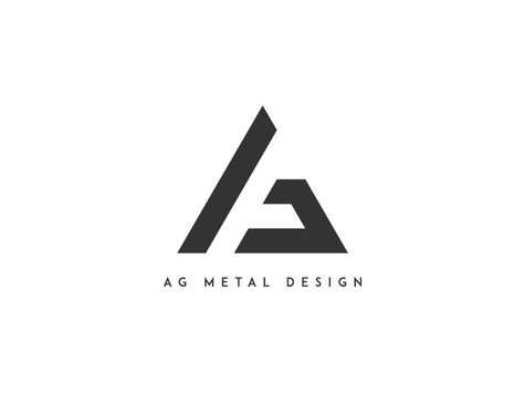 Chosen logo for a ironwork company called "AG Metal Design".   Simple but effective Metal Company Logo, Welding Logo, Logo Desing, Inspiration Logo Design, Text Logo Design, Graphic Design Agency, Monogram Logo Design, Geometric Logo, Letter Logo Design