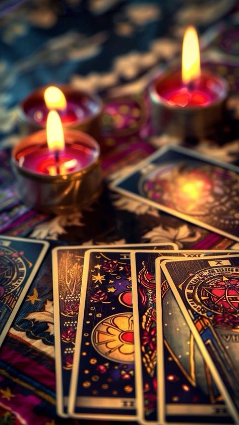 Tarot Cards Picture, Tarot Background Wallpapers, Tarot Cards Aesthetic Wallpaper, Tarot Business, Photo Halloween, Powerful Pictures, 78 Tarot Cards, Tarot Magic, Wine Bottle Candles