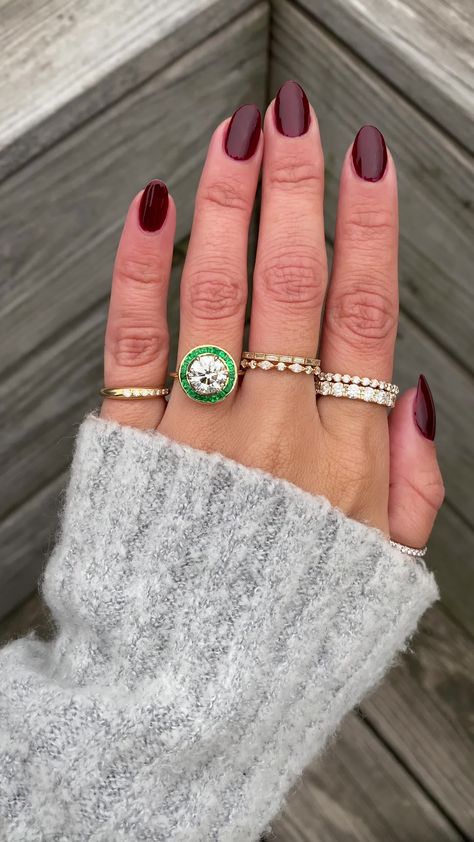 If you want old world charm with touches of deep green throughout the design - something fit for royalty - then you have found it in our Andora. We sourced a gorgeous 2.50ct brilliant round diamond for the center and sprinkled green emeralds that were custom cut to fit each and every nook and cranny of this beautiful halo ring. Approx Band Width (mm): 1.80mm Setting Diamond Quality (side stones): Colorless and VS clarity Approx Setting Total Carat Weight (side stones): 0.45 tcw Approx Production Time: 3-6 months Setting only cost below: 14k Rose, White, or Yellow Gold setting $9,850 18k Rose, White, or Yellow Gold setting $10,100 Platinum setting $10,350