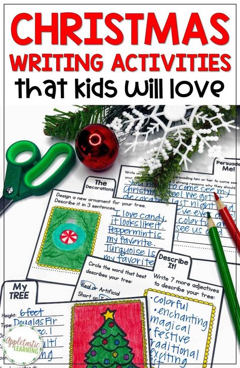 Writing does not have to be boring, long or tedious. In fact some of the best writing practice happens with short and engaged activities. Engage your elementary students with these fun Christmas writing activities. Students will work on persuasive writing, descriptive writing, how to writing and more. These Christmas themed mini-books are filled with fun writing opportunities. An easy way to add some holiday fun into your classroom. #ChristmasWriting #Elementary #TeachingIdeasforDecember Christmas Informational Writing, Holiday Writing Activities 2nd Grade, Christmas Writing Activities 3rd Grade, Free Christmas Writing Activities, 4th Grade Christmas Activities, 3rd Grade Christmas Activities, Christmas Language Arts Activities, Christmas Writing Ideas, Christmas Opinion Writing