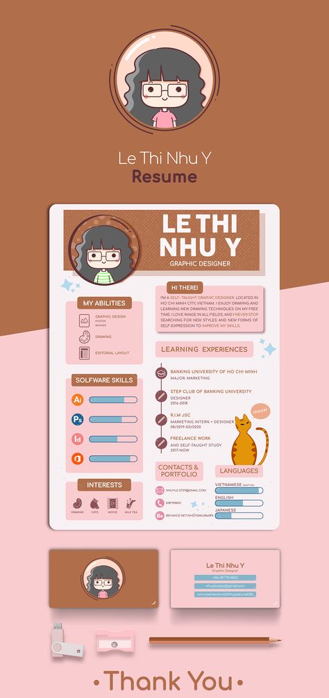 MY RESUME on Behance Cute Resume Ideas, Cute Cv Design, Design Cv Creative Cv Template, Cute Resume Design, Cv Inspo Design, Resume Creative Design, Cv For Designers, Cv Ideas Design, Graphic Design Cv Creative