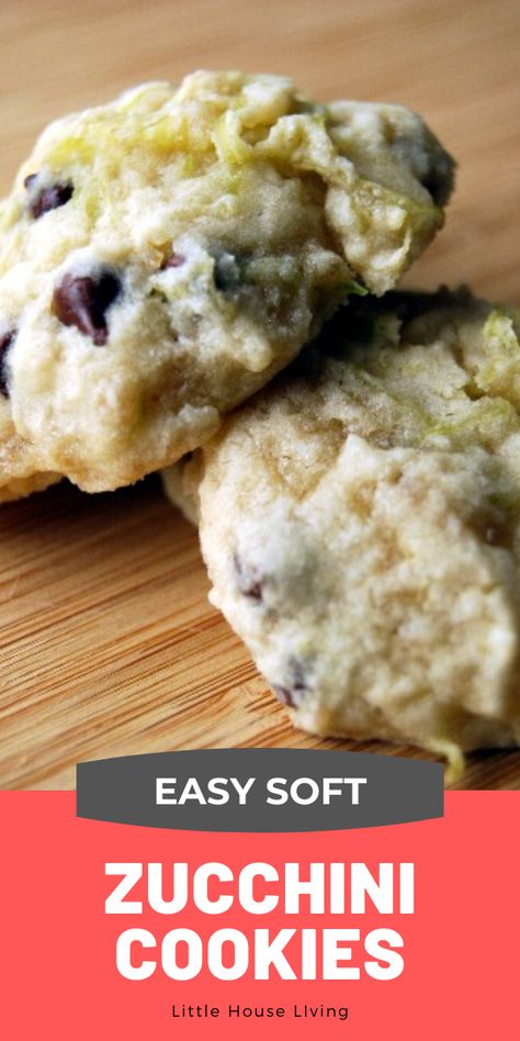 Time for another yummy zucchini recipe to use up all that abundance! This recipe for Zucchini Cookies was something my granny used to make. Your family will just love this soft Zucchini Cookie Recipe! Yummy Zucchini Recipes, Zucchini Oatmeal Cookies, Zucchini Cookie Recipes, Zucchini Desserts, Recipe For Zucchini, Zucchini Cookies, Zucchini Recipes Dessert, Soft Cookie Recipe, My Granny