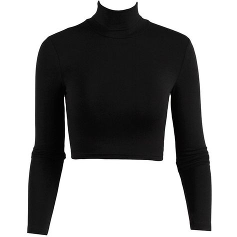 Plain Turtleneck, Polo Crop Top, Tight Crop Top, Turtle Neck Shirt, Top Polo, Cropped Turtleneck, Crop Long Sleeve, Shirts Crop, Cropped Shirts