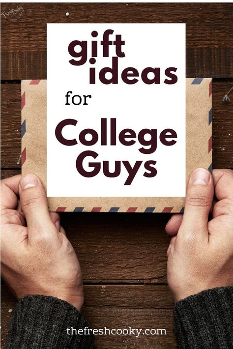 I asked my friends with college students for gift ideas for their college boys. Unique, fun, useful, nifty ideas for your college guy. A great list of college gifts and stocking stuffers!  Via @thefreshcooky | #giftguide #college #boy #giftideas #teens #boy #Christmas #stockingstuffers College Guy Gifts, Gifts For College Boys, Gift Ideas For Guys, Guy Friend Gifts, College Boy, Guys Style, College List, College Guys, College Boys