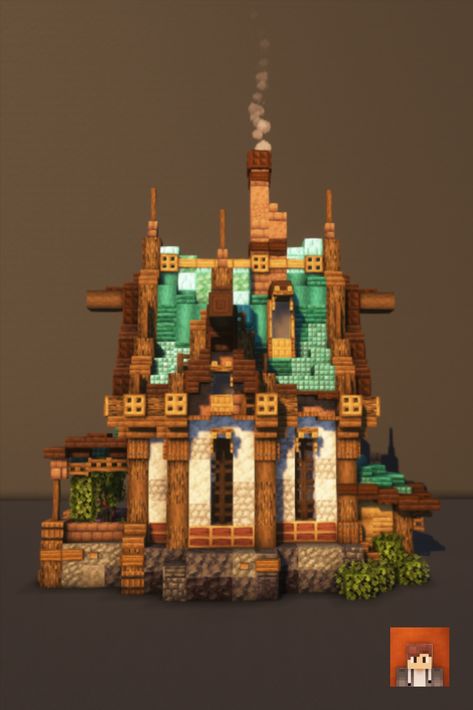 This is a starter house you could build. The texture pack I use is 'Stay True' and shaders 'complementary shaders' #Minecraft #MinecraftBuilds #MinecraftHouse #minecraftbuildingideas #Victorian #MinecraftBase #fantasy #minecraftcastle #minecraftstarterhouse Warped Stem Houses Minecraft, Medieval Fantasy Minecraft House, Minecraft Miner House, Minecraft Steampunk Starter House, Minecraft Blue Roof, Fwhip Minecraft Builds, Starter Houses Minecraft, Mc Starter House, Minecraft Fantasy Starter House