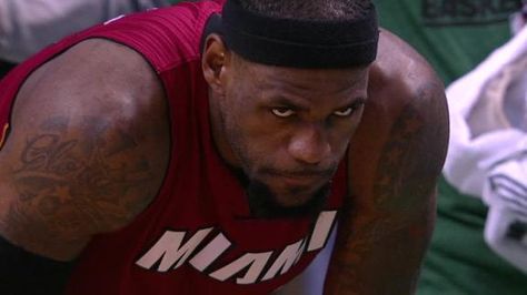 Lebron James Funny, Lebron James Heat, Miami Heat Game, Lebron James Miami Heat, Lebron James Wallpapers, Celtics Basketball, Kobe Bryant Pictures, Angry Face, Basketball Photography