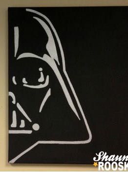 Easy Star Wars Painting Ideas, Starwars Paintings Easy, Darth Vader Painting, Darth Vader Mask, Star Wars Painting, Mask Painting, Black Painting, Couple Painting, Painting Inspo