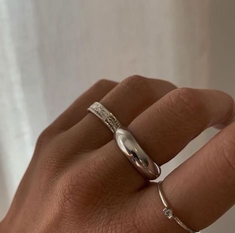 Silver Jewlery, Earrings Aesthetic, Tiktok Fashion, Beauty Inspo, Dope Jewelry, Jewelry Lookbook, Stacked Jewelry, Silver Jewelry Rings, Round Up