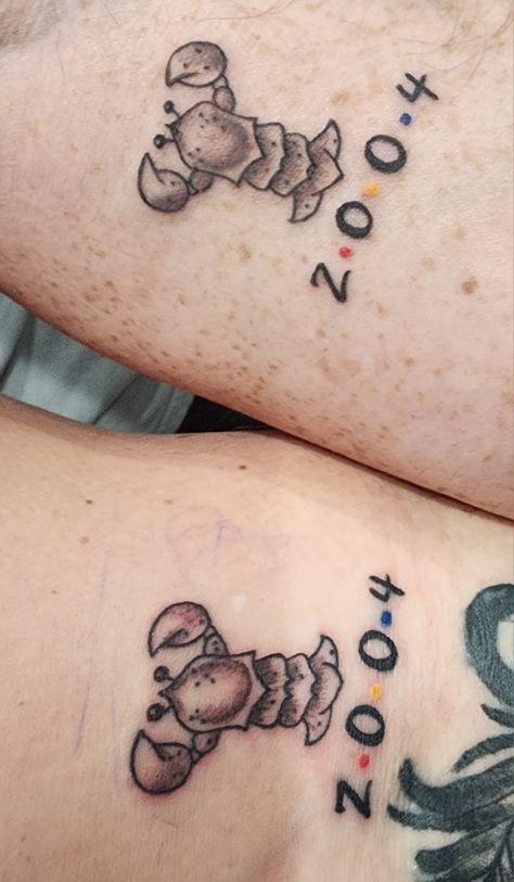 He’s Her Lobster Friends, Bobs Burgers Couple Tattoos, You Are My Lobster Tattoo, You’re My Lobster Tattoo, Friends The Tv Show Tattoos, Friends Lobster Tattoo, Lobster Tattoo Couple, Friends Tattoo Tv Show, Friends Tv Show Tattoo Ideas