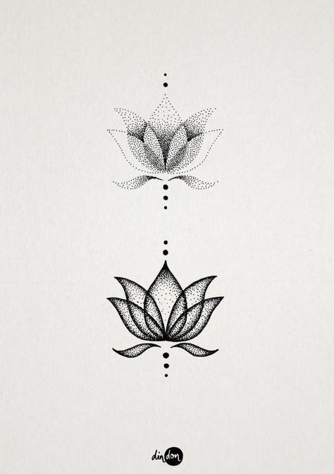 Meaningful Symbol Tattoos, Lotus Mandala Tattoo, Lotus Flower Tattoo Design, 16 Tattoo, Lotus Tattoo Design, Unalome Tattoo, Dot Tattoos, Muster Tattoos, Bff Tattoos