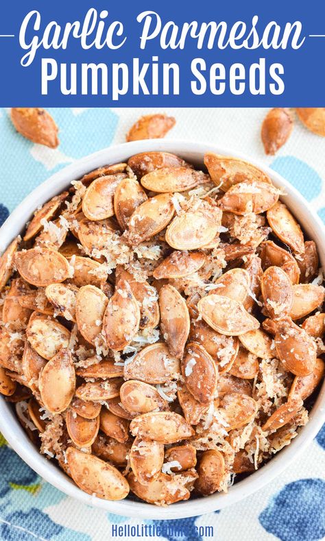 Pumpkin Seeds Recipe Garlic Parm, Garlic Parmesan Pumpkin Seeds, Roasted Pumpkin Seeds Flavors, Seasoned Pumpkin Seeds Recipes, Garlic Pumpkin Seeds Recipe, Best Roasted Pumpkin Seeds Recipe, Pumpkin Seed Recipe Baked, Dill Pickle Pumpkin Seed Recipes, Pumpkin Seeds Recipe Roasted Sweet