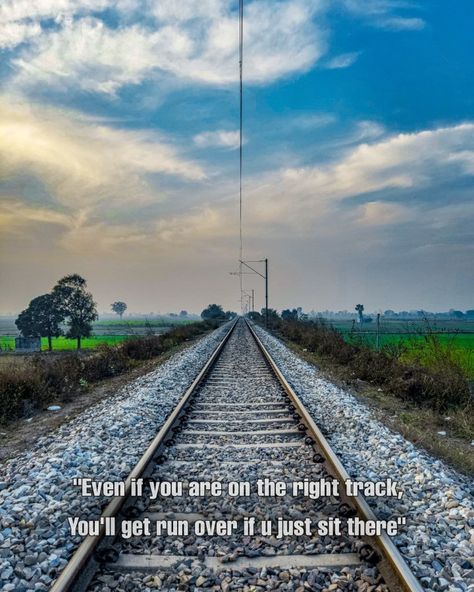 Quotes on railway tracks Railway Quotes, Train Track Quotes, Railway Tracks Photography, Railroad Quotes, Train Quotes, Trekking Photography, Motivation Rich, Special Friendship Quotes, Hobbies Quote