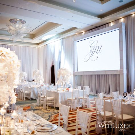 Wedding Projector Screen, Wedding Projector, Projector Ideas, Display Photos, Projection Screen, Projector Screen, Photo Displays, Projector, Wedding Reception